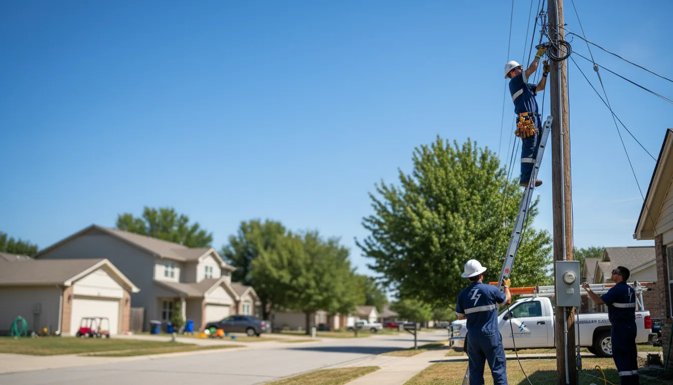 Residential electrician providing installation services in Spring Hill, FL